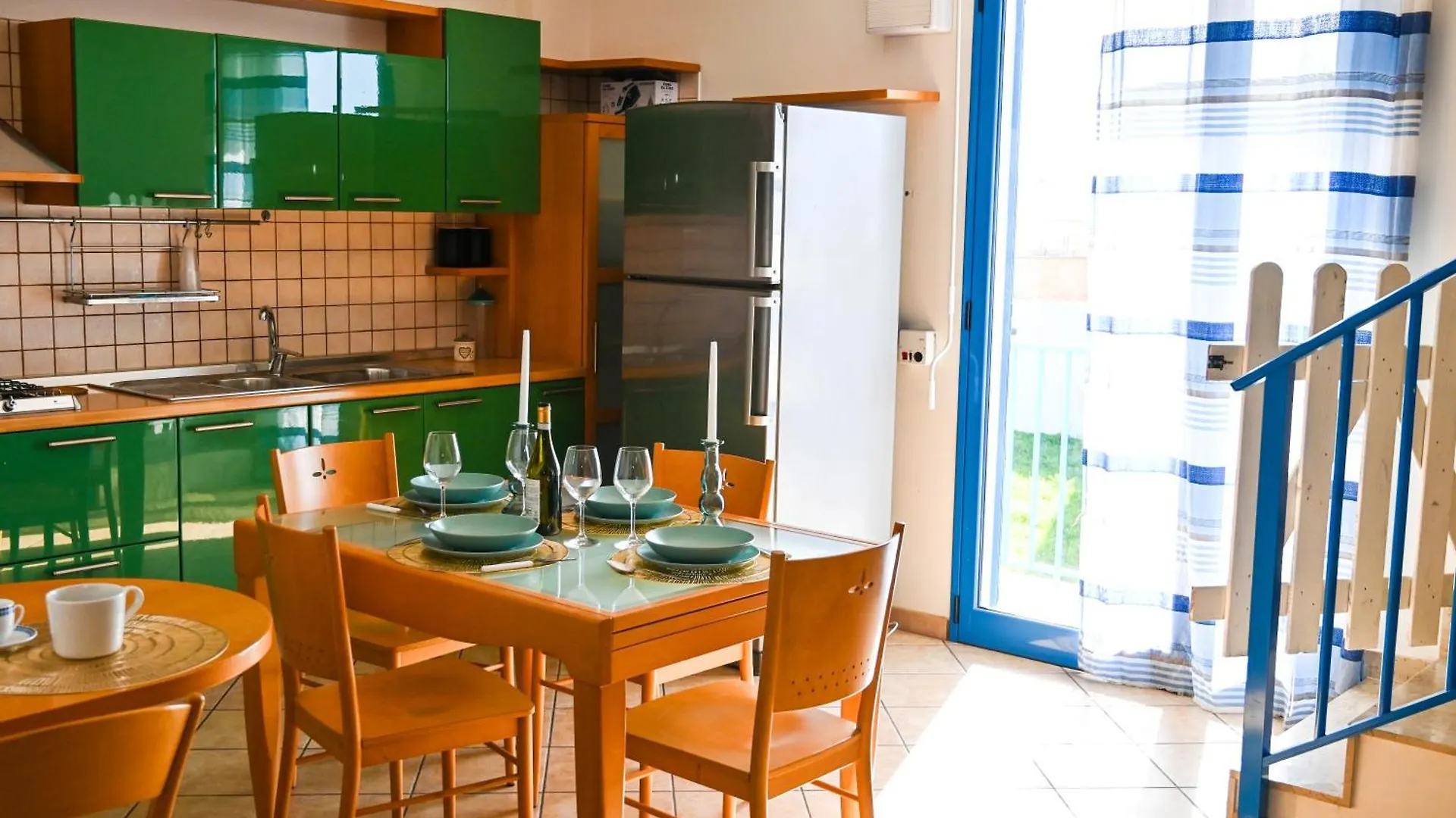 Casa Azul - Social Apartment - Parcheggio, Clima, 200Mt Dal Mare 스코글리티